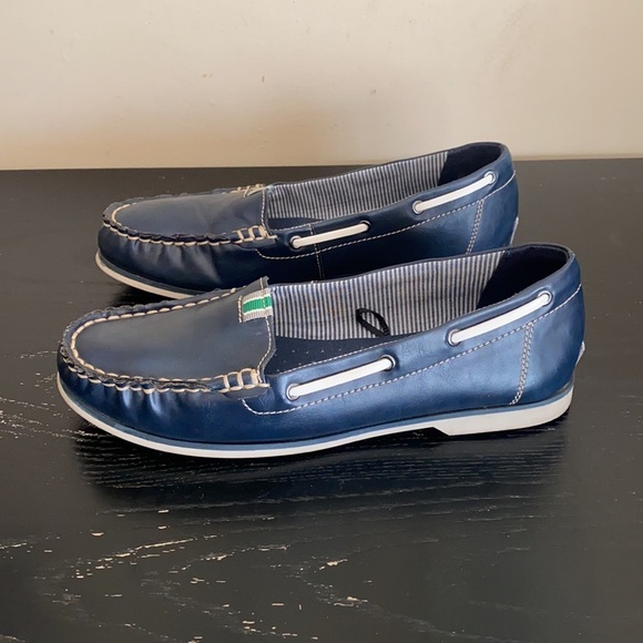 Natural Soul Navy & White Leather Astonish Loafer size 6 - Picture 4 of 13